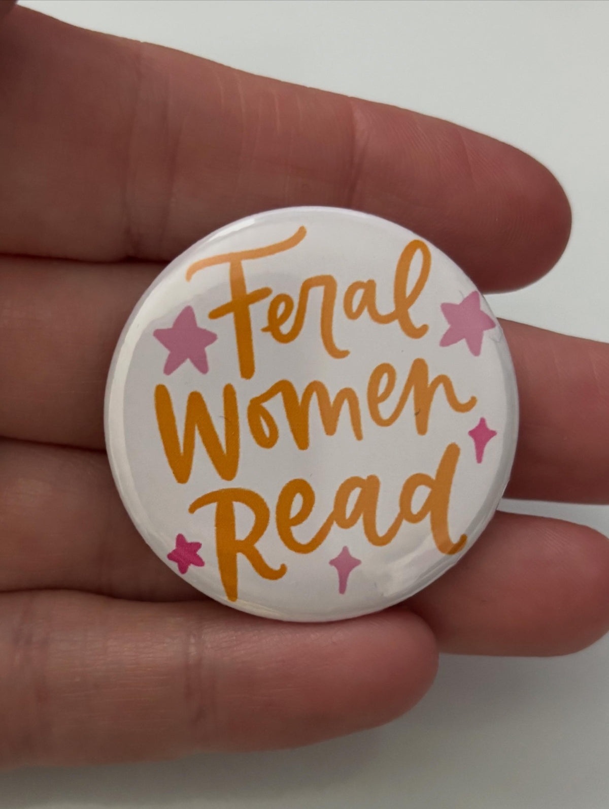 Feral Women Read 1.5-inch Button