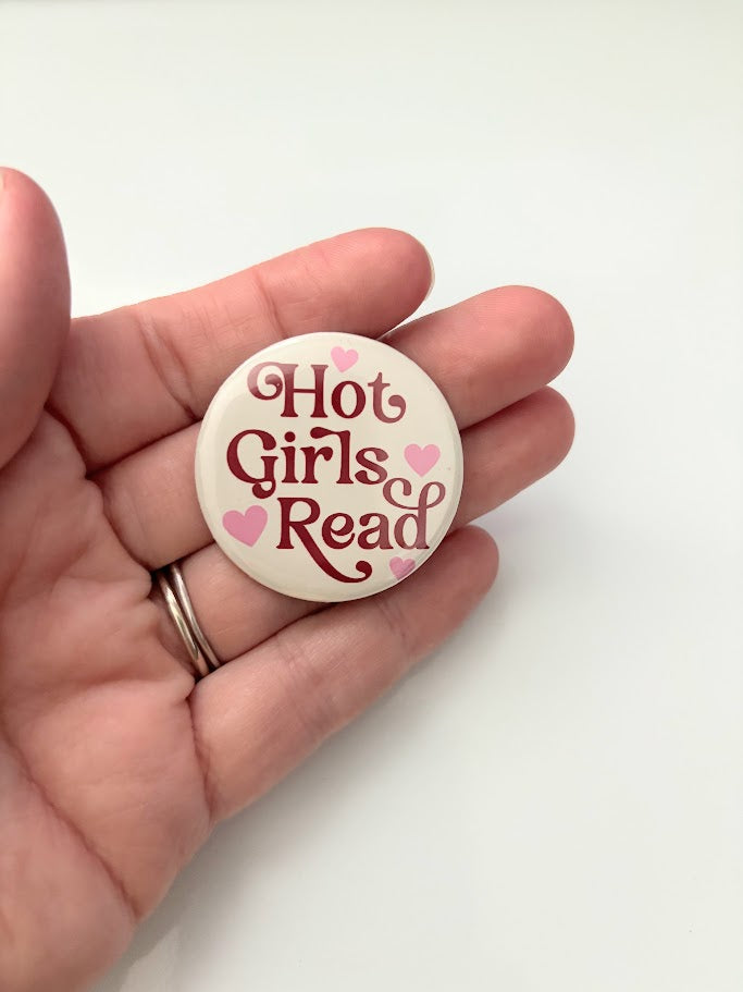 Hot Girls Read 1.5-inch Button