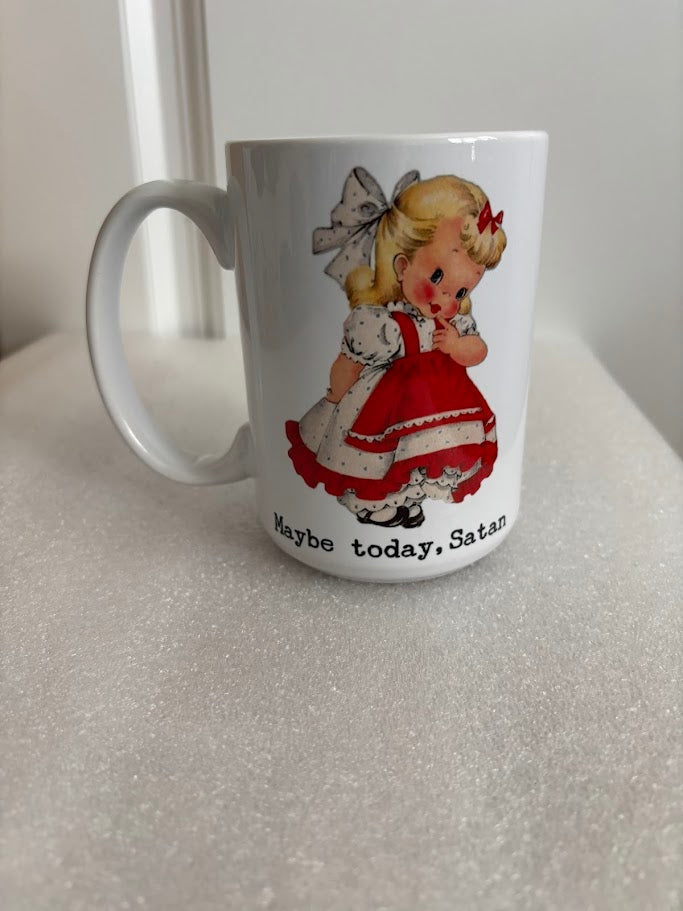 Maybe Today, Satan 15-ounce Ceramic Mug