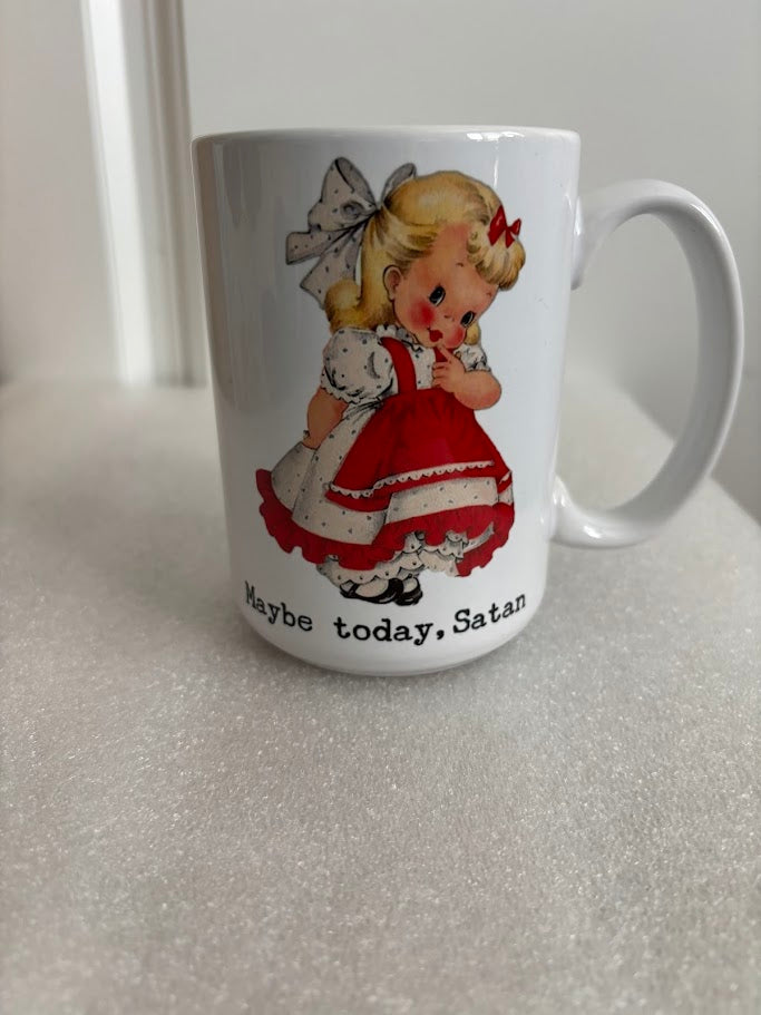 Maybe Today, Satan 15-ounce Ceramic Mug