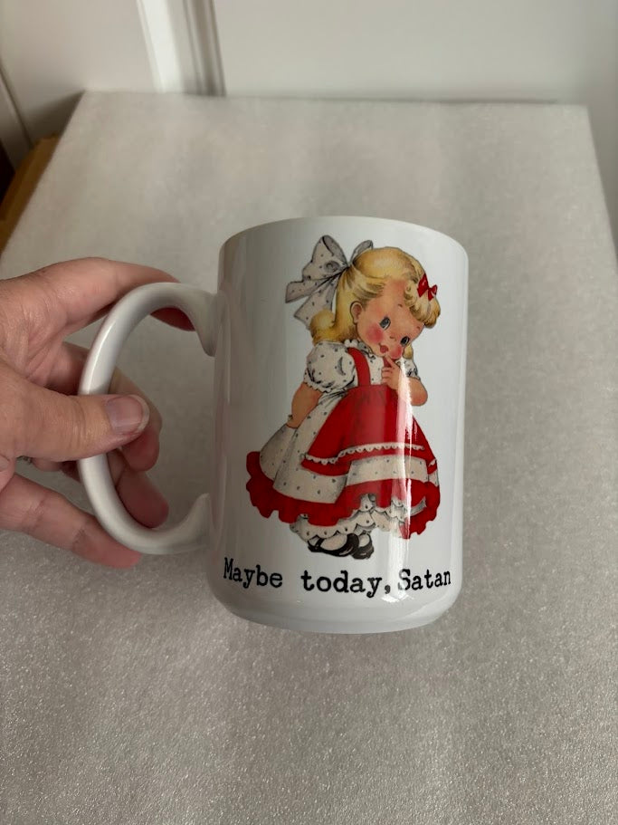 Maybe Today, Satan 15-ounce Ceramic Mug
