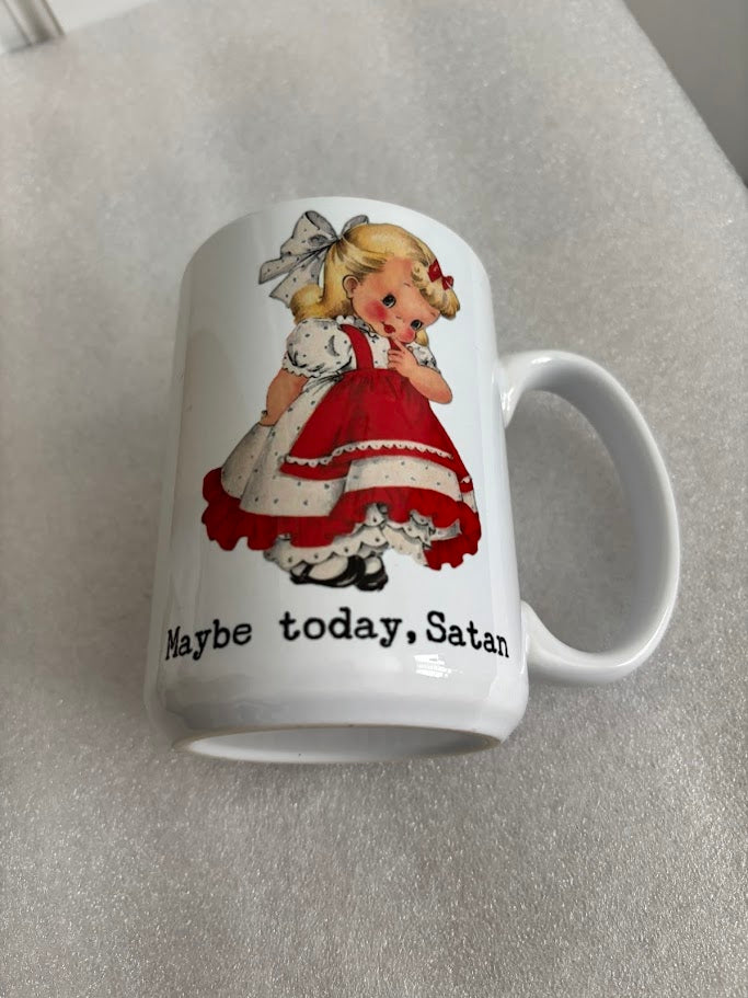 Maybe Today, Satan 15-ounce Ceramic Mug