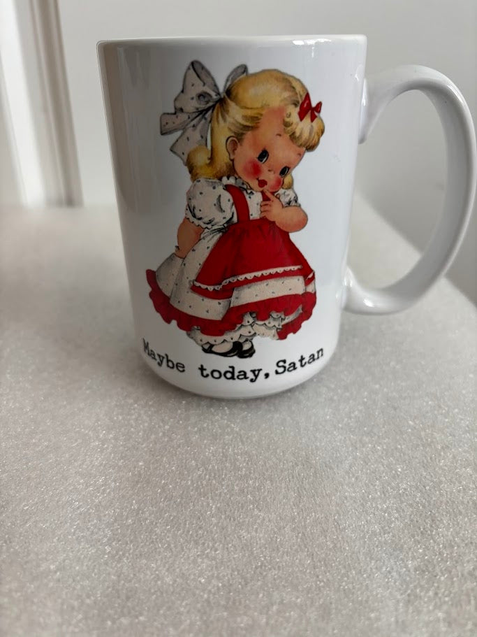 Maybe Today, Satan 15-ounce Ceramic Mug